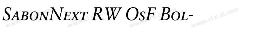 SabonNext RW OsF Bol字体转换 SabonNext RW OsF Bol字体转换